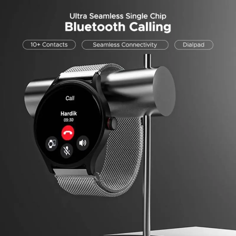 boAt Primia Celestial Bluetooth Calling Smartwatch - Silver Metal - Image 4