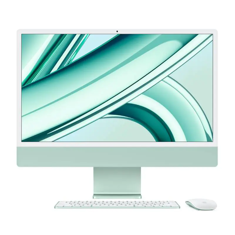 Apple iMac M3 – Green | 24 inch 4.5K Retina Display, Apple M3 Chip, 8GB RAM, 512GB SSD
