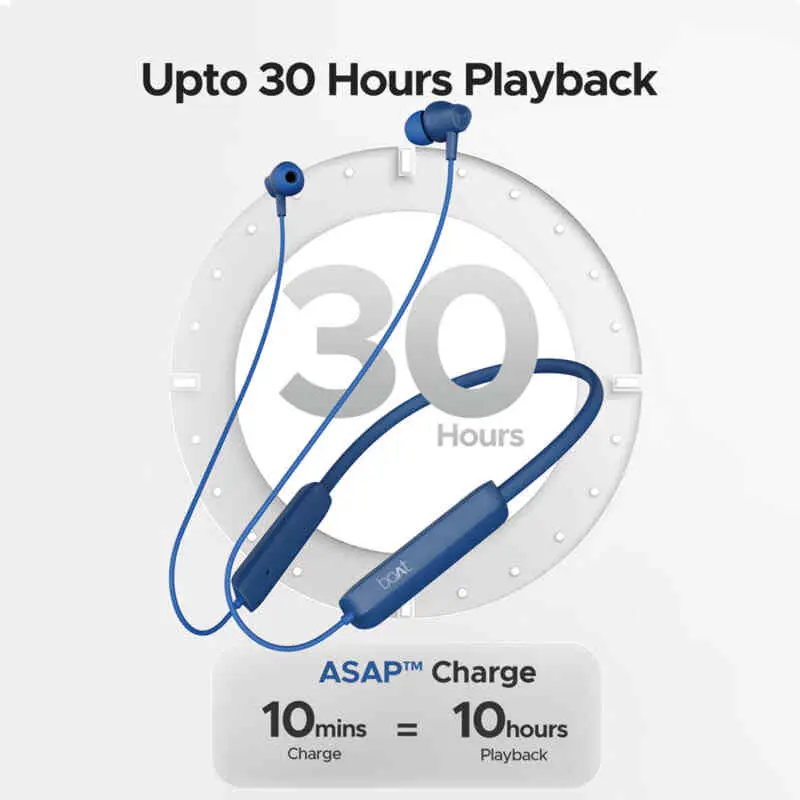boAt Rockerz Enticer Neckband Earphone -Blue