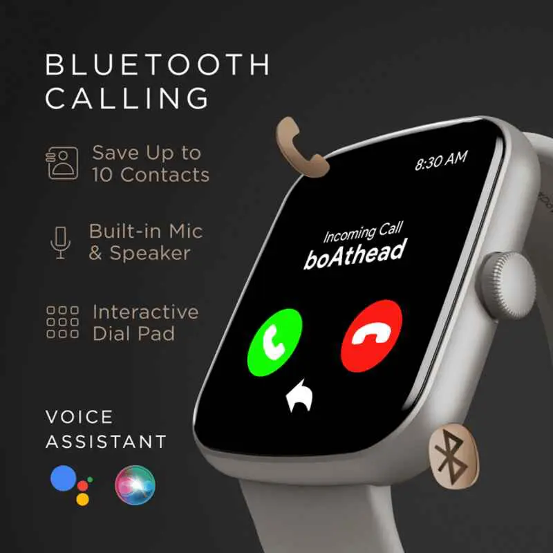 boAt Wave Lynk Voice Bluetooth Calling Smartwatch-Grey