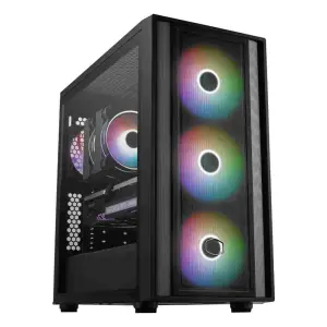Cooler Master Masterbox 600 Atx Cabinet - Black