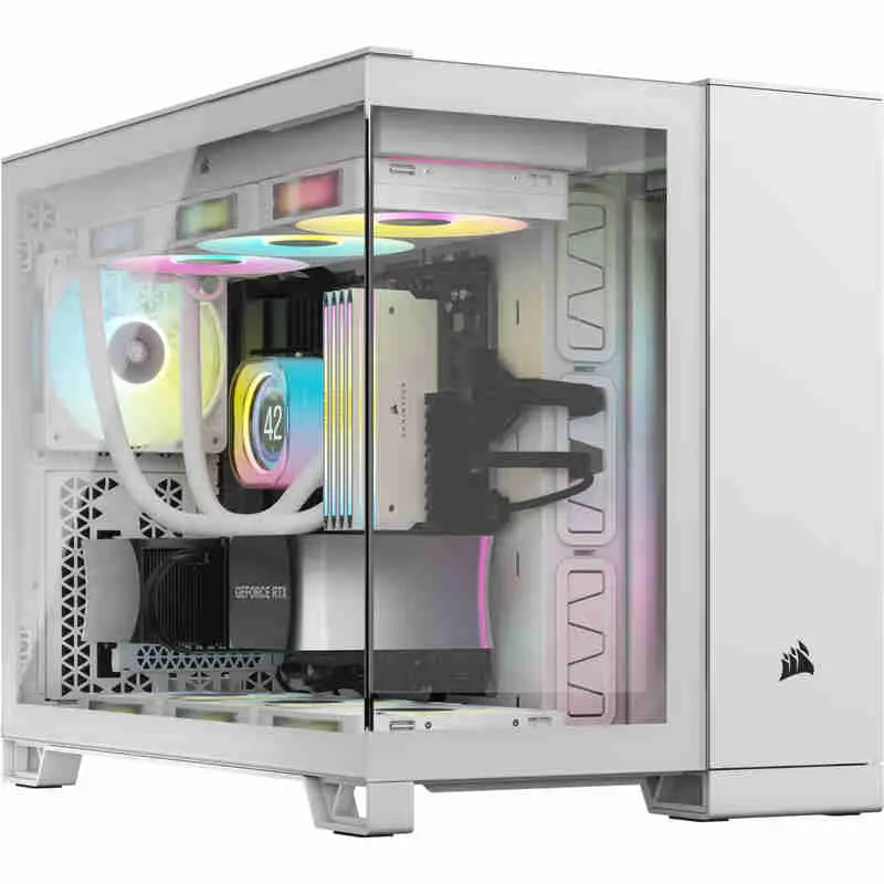 Corsair 2500X Dual Chamber Mid-Tower Cabinet – White