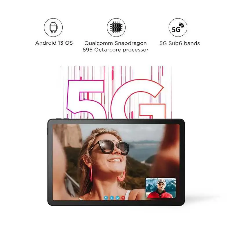 Lenovo Tab M10 5G WiFi 5G Calling 10.61 inch 90Hz 2K Display Snapdragon 695 6GB RAM 128GB Storage