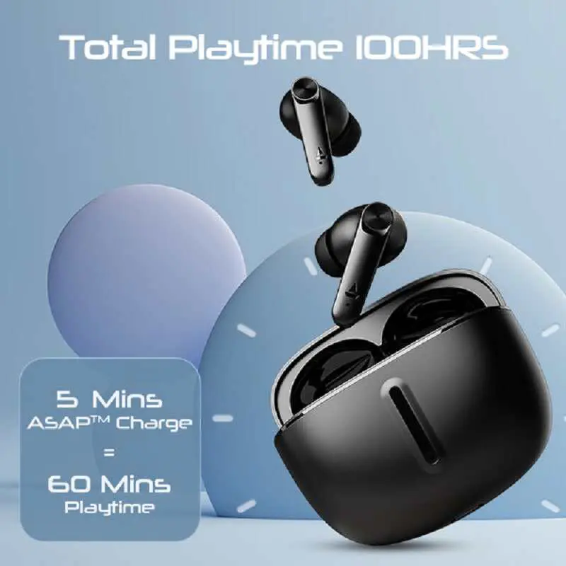 Boat Airdopes 200 Plus Wireless Earbuds -Black