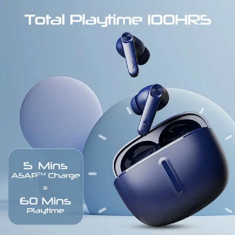 Boat Airdopes 200 Plus Wireless Earbuds -Blue
