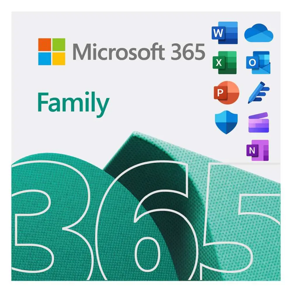 Microsoft 365 Family – for PC, Mac, iOS, Android (6 Users, 1 Year) – Instant Key Delivery
