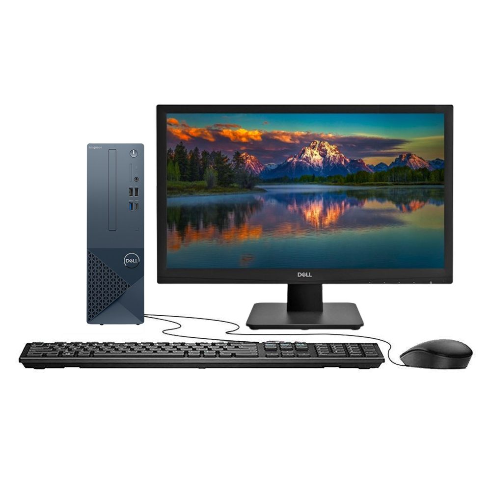 Dell Inspiron 3030 Small Desktop with Monitor – 19.5 inch Monitor, Core i3 12th Gen, 8GB DDR5 RAM, 512GB SSD
