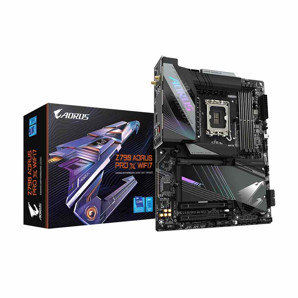 Gigabyte Z790 Aorus Pro X WIFI7 ATX Motherboard – Intel Z790 Express Chipset, LGA1700 Socket