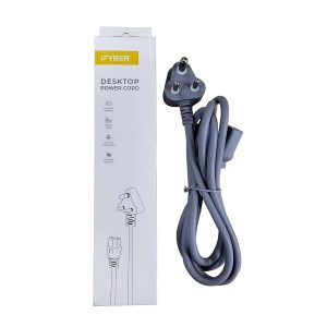 iFYBER iFY D11 3 Pin Desktop Power Cord Grey 1.5 Meter