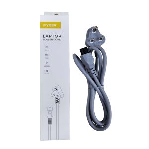 iFYBER iFY L22 3 Pin Laptop Power Cord Grey 1.5 Meter