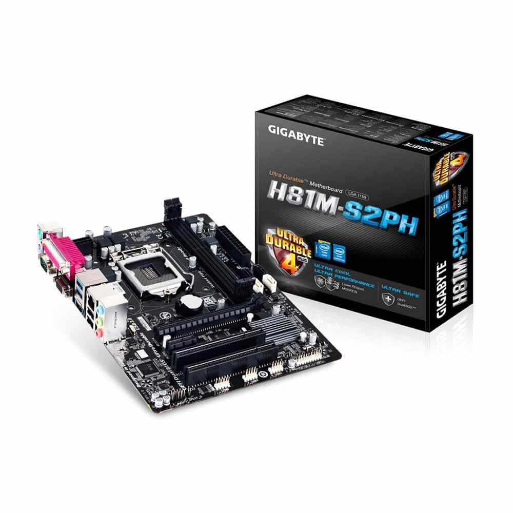Gigabyte GA-H81M-S2PH Micro ATX Motherboard – Intel H81 Express Chipset, LGA1150 Socket (rev. 1.0)