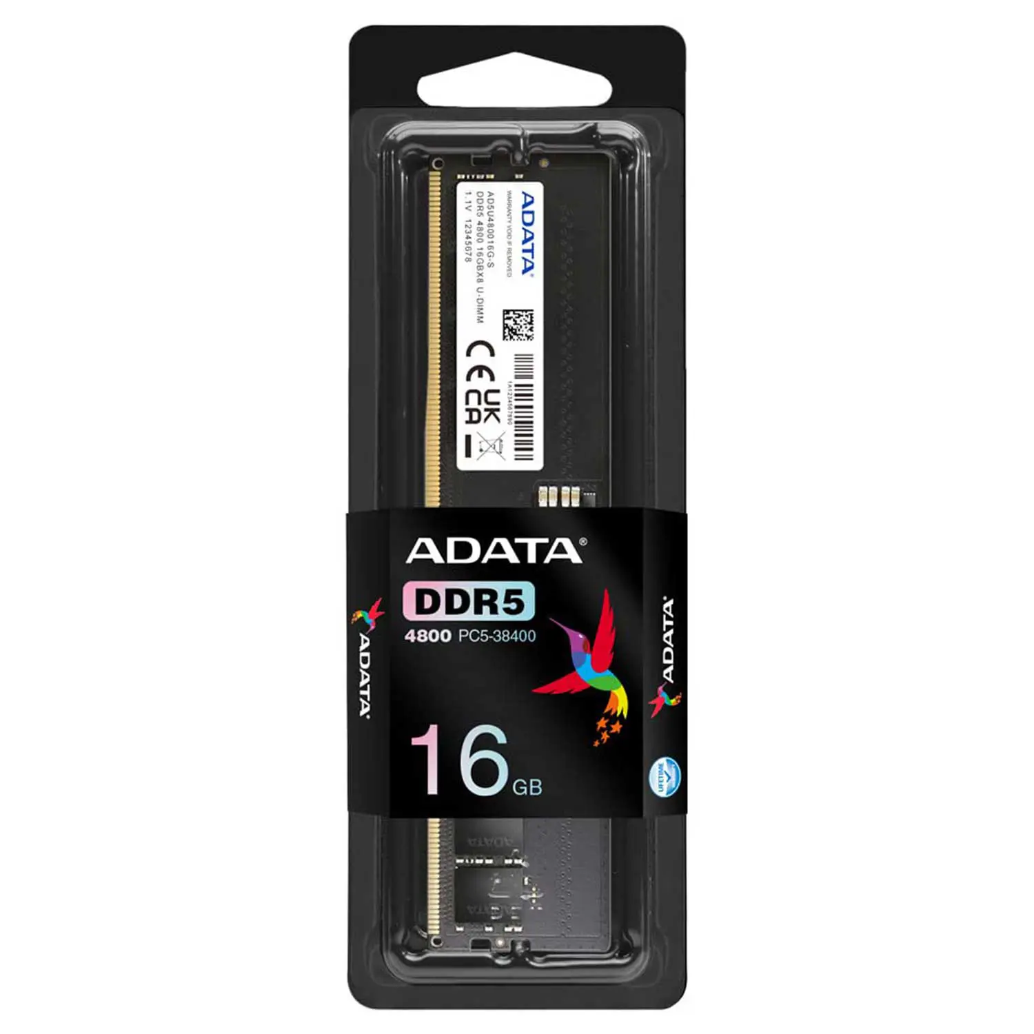 Adata 16GB (1x16GB) UDIMM 4800MHz DDR5 Desktop Ram - Black - Image 3