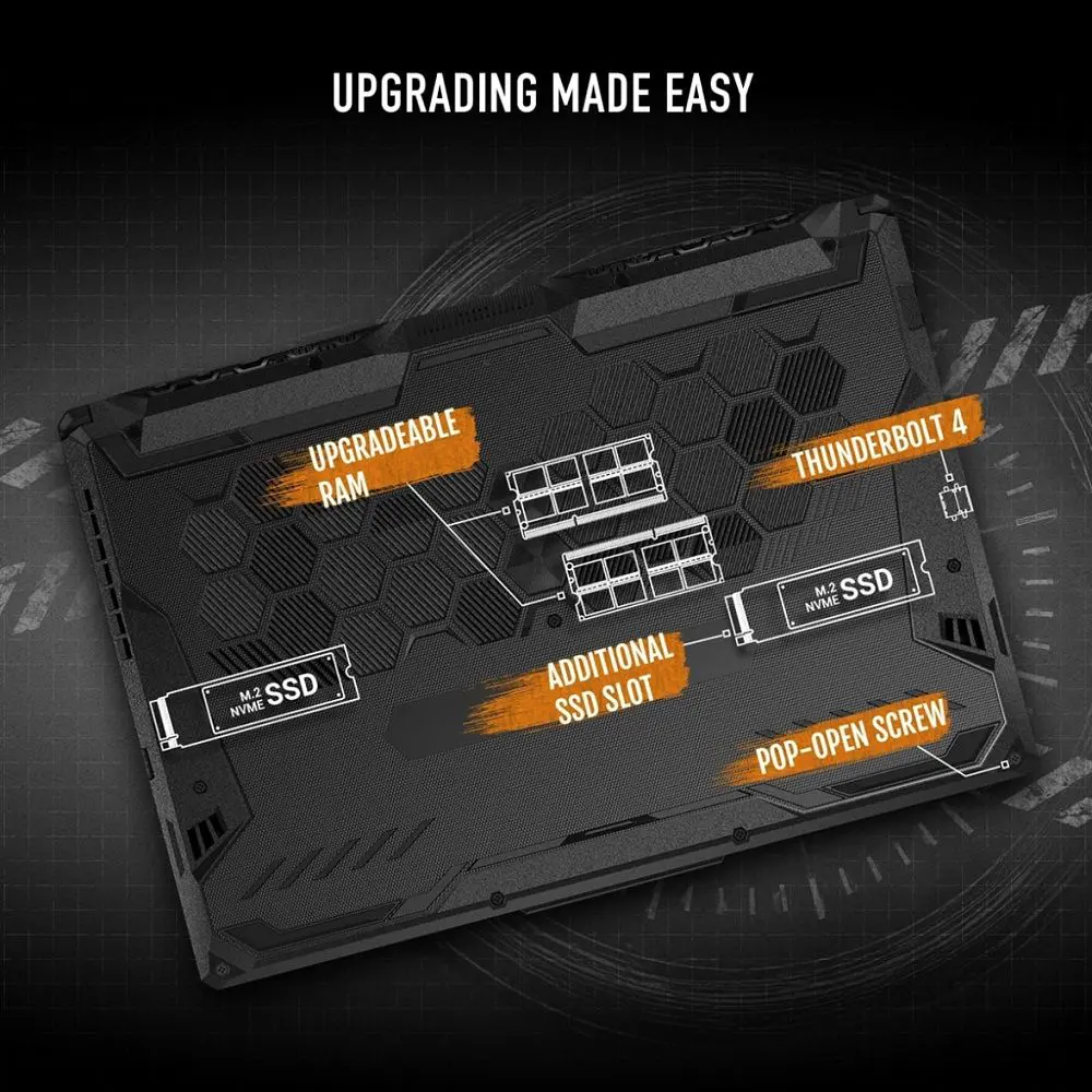 Asus TUF F15 Gaming Laptop - 15.6 inch FHD 144Hz, Core i5 11th Gen, 16GB DDR4 RAM, 512GB SSD, RTX 2050 4GB GPU - Image 9
