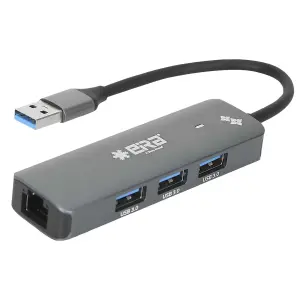 EiRA TEK USB Type-A to 3 USB Hub With LAN Port-1