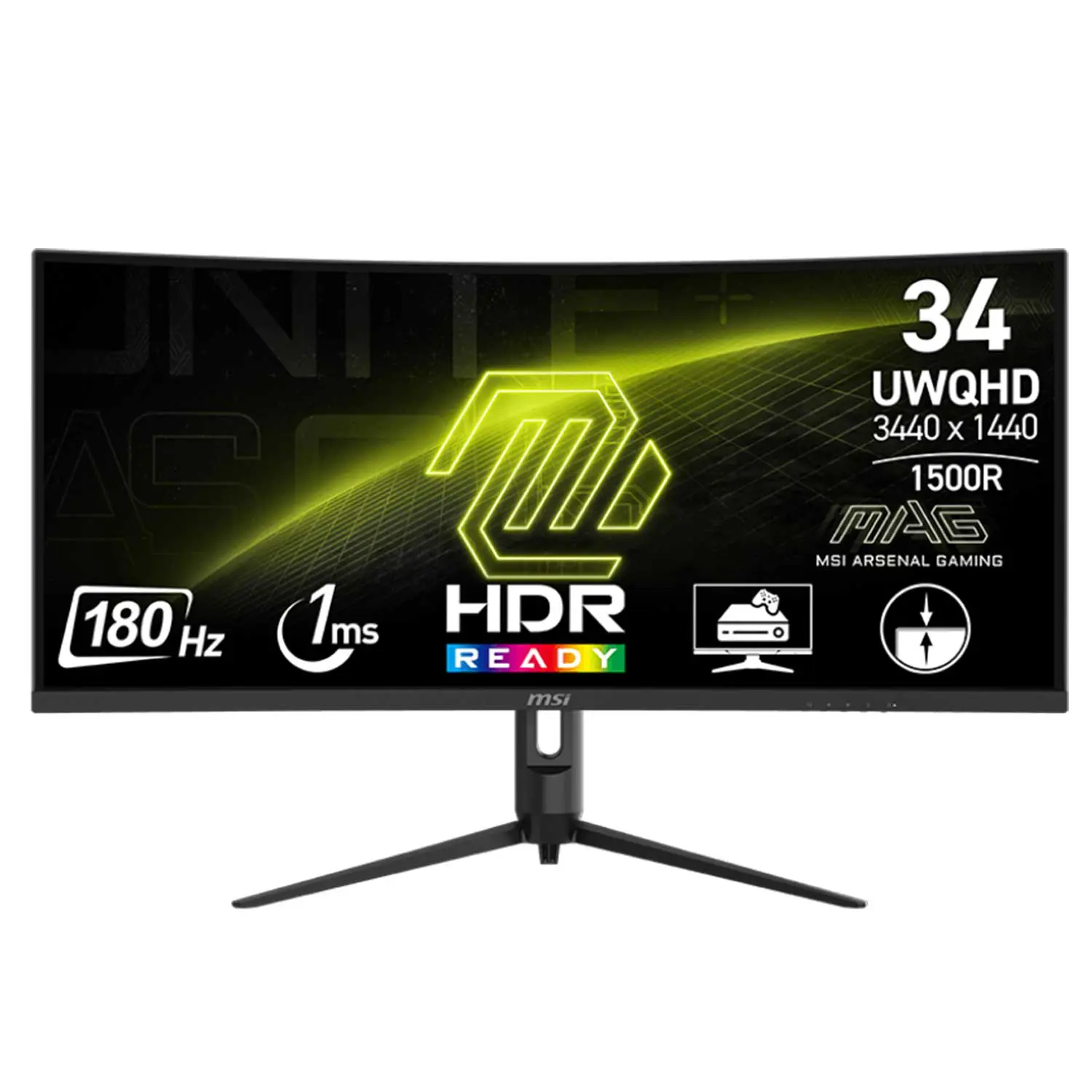 MSI MAG 342CQR E2 LED Curve Monitor – 34 inch UWQHD, VA Panel