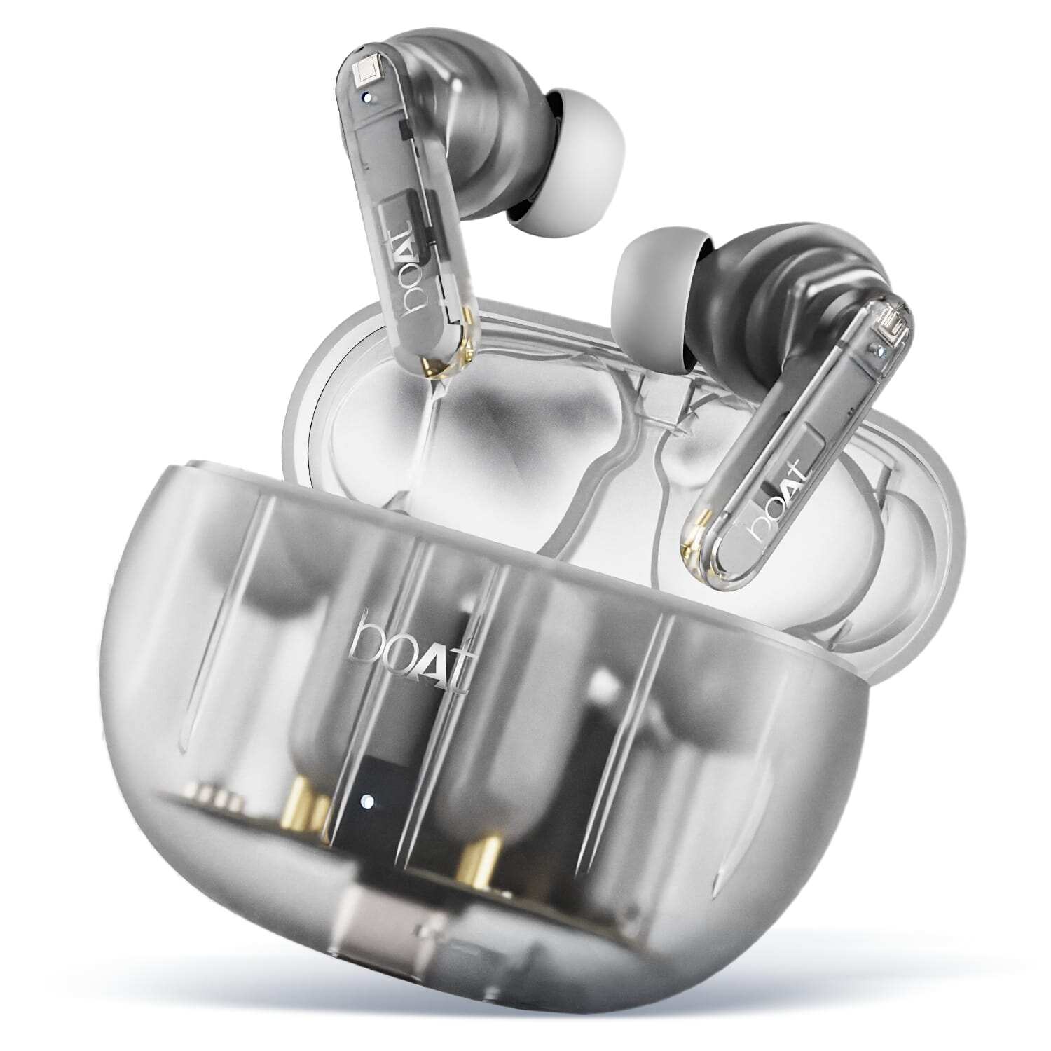 boAt Airdopes 191 ANC Wireless Earbuds – Pellucid White
