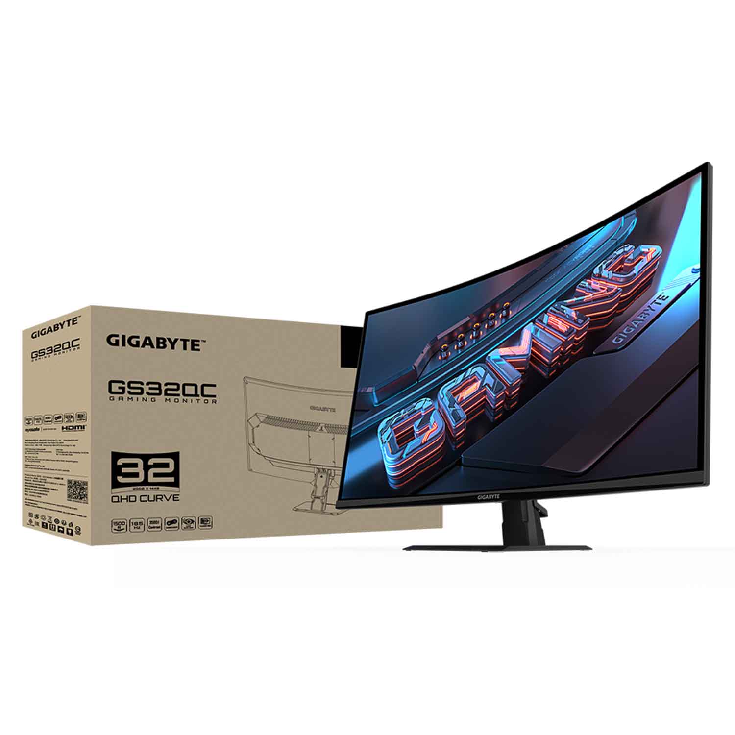 Gigabyte GS32QC 31.5 inch QHD Curved Gaming Monitor
