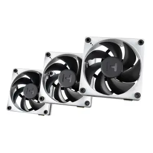 HYTE THICC FP12 120mm PC Cabinet Fan 3 Pack Black and White