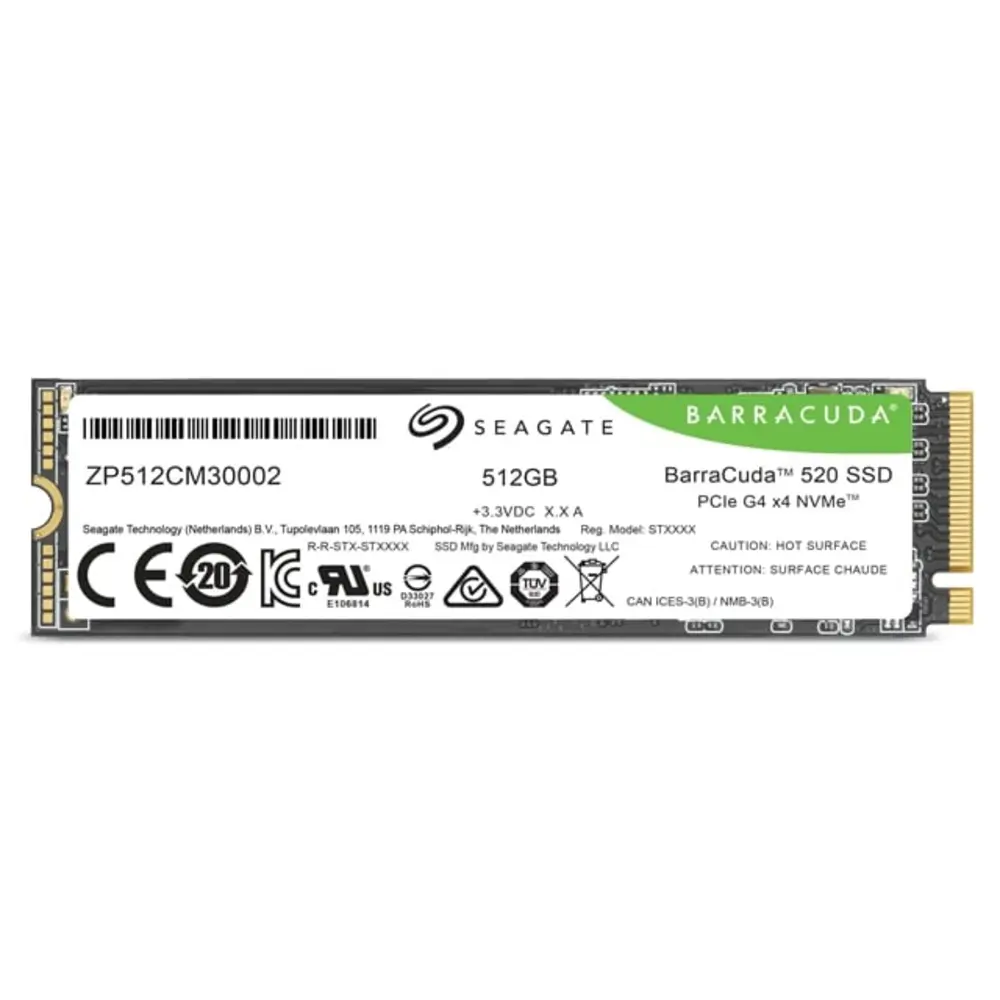 Seagate BarraCuda 520 512GB NVMe M.2 SSD