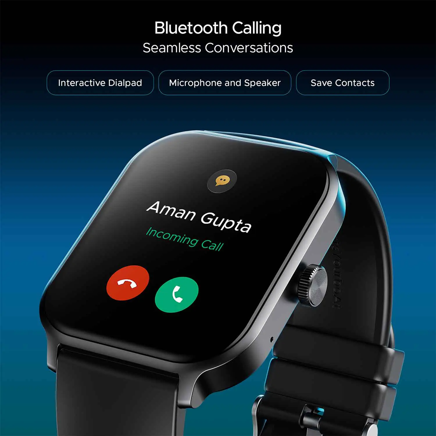 boAt Storm Call 3 Plus Bluetooth Calling Smartwatch - Active Black
