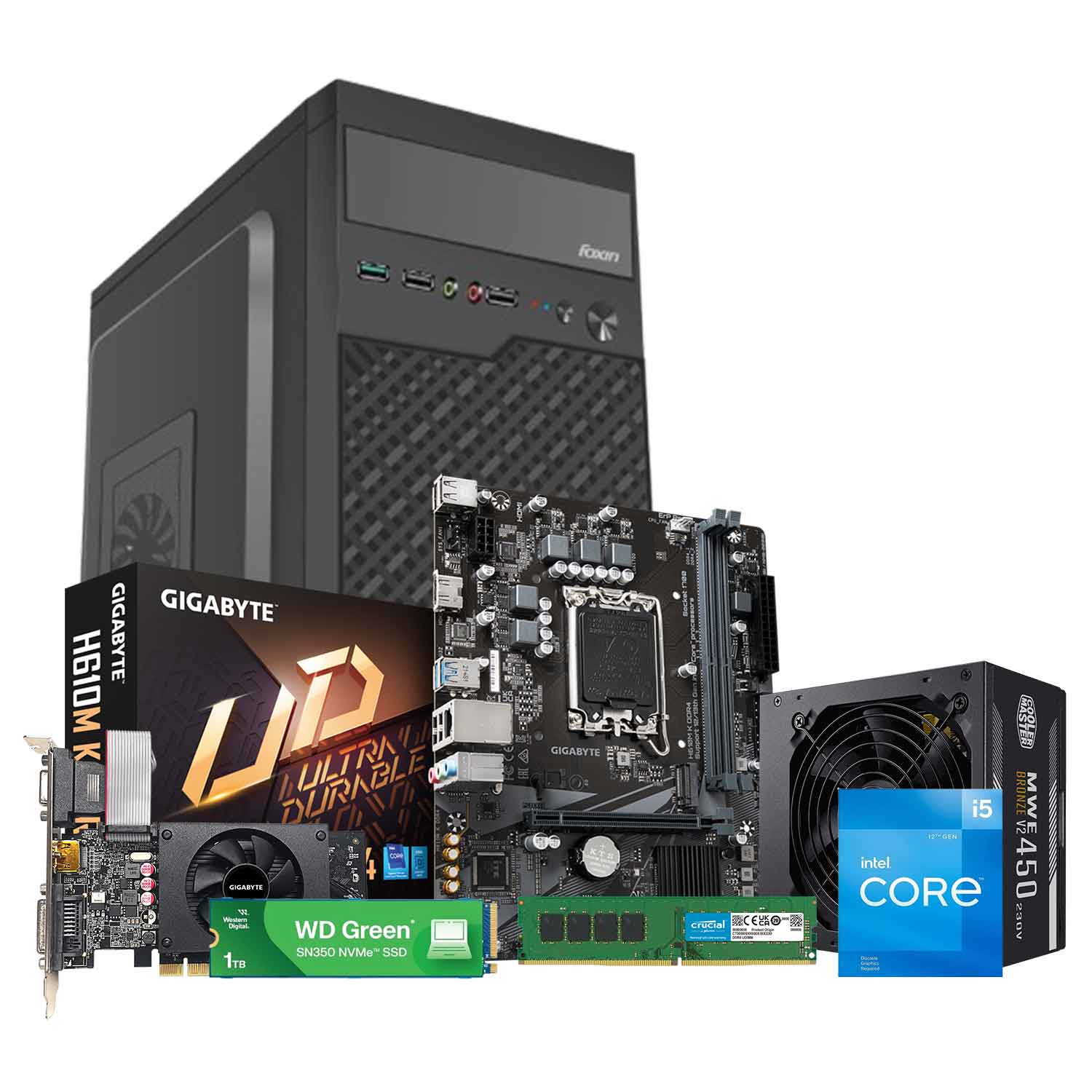 Budget Desktop for General Usage – 13 | Intel Core i5, 8GB DDR4 RAM, 1TB SSD, GT 710 2GB GPU