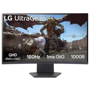 LG 27GS60F-B 27 Inch QHD LCD Curved Gaming Monitor-1