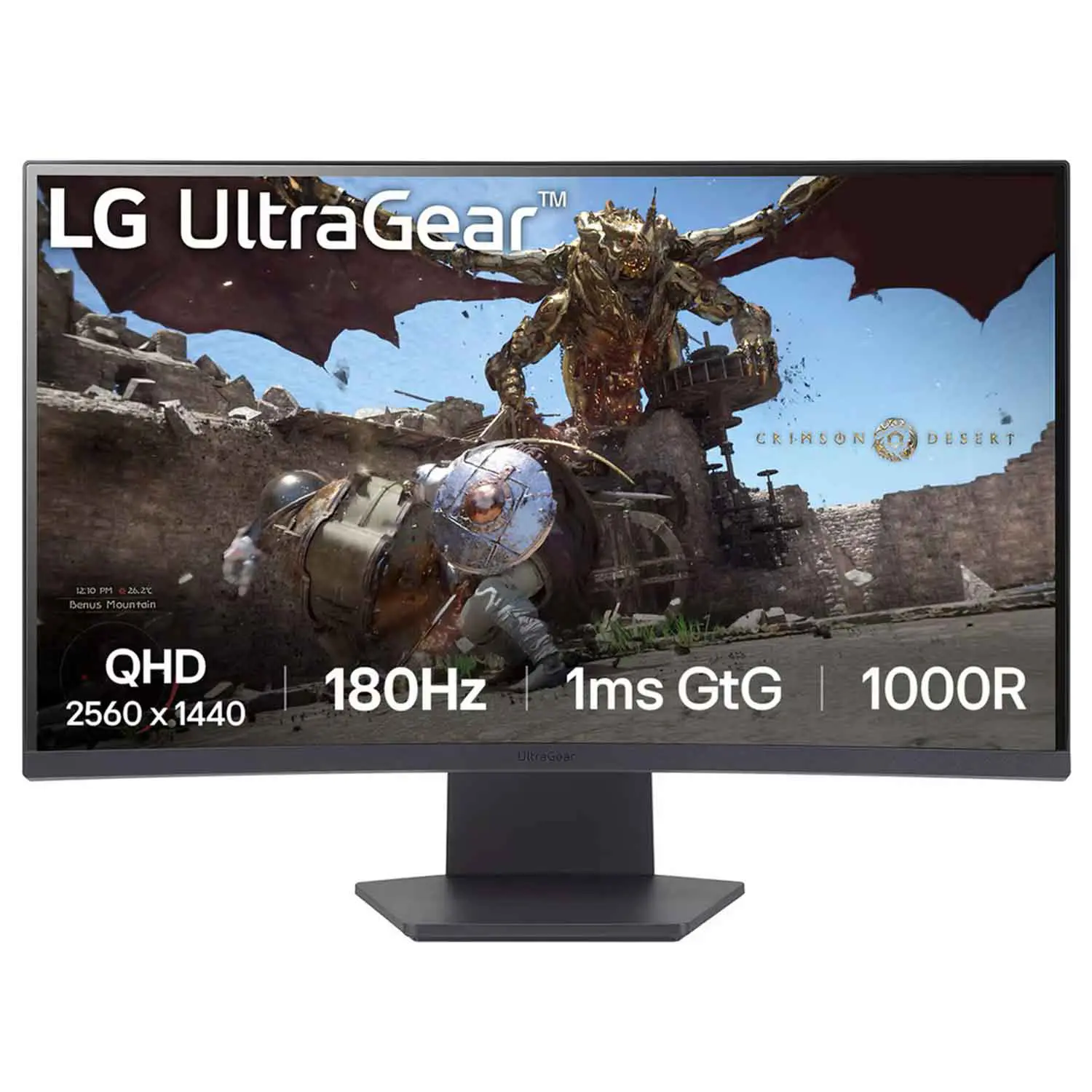 LG 27GS60QC-B 27 Inch QHD LCD Curved Gaming Monitor