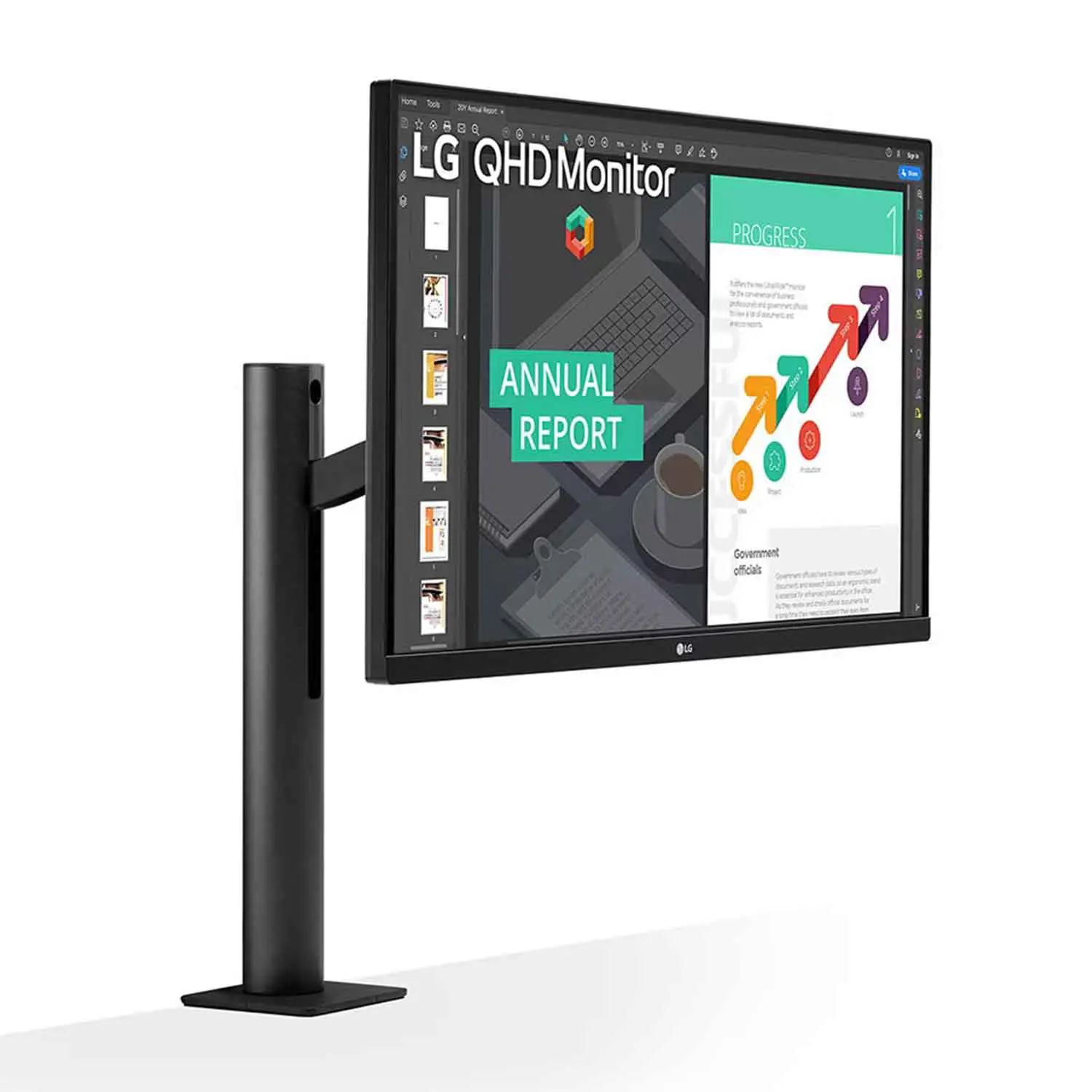 LG 27QN880-B 27 Inch QHD Ergo LCD Monitor-3