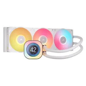 Corsair iCUE LINK TITAN 360 RX LCD RGB Liquid CPU Cooler - White-1