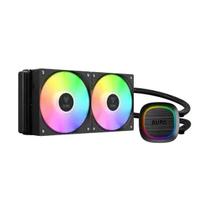 Gamdias Aura GL240 V2 240mm ARGB Liquid Cooler - Black-1
