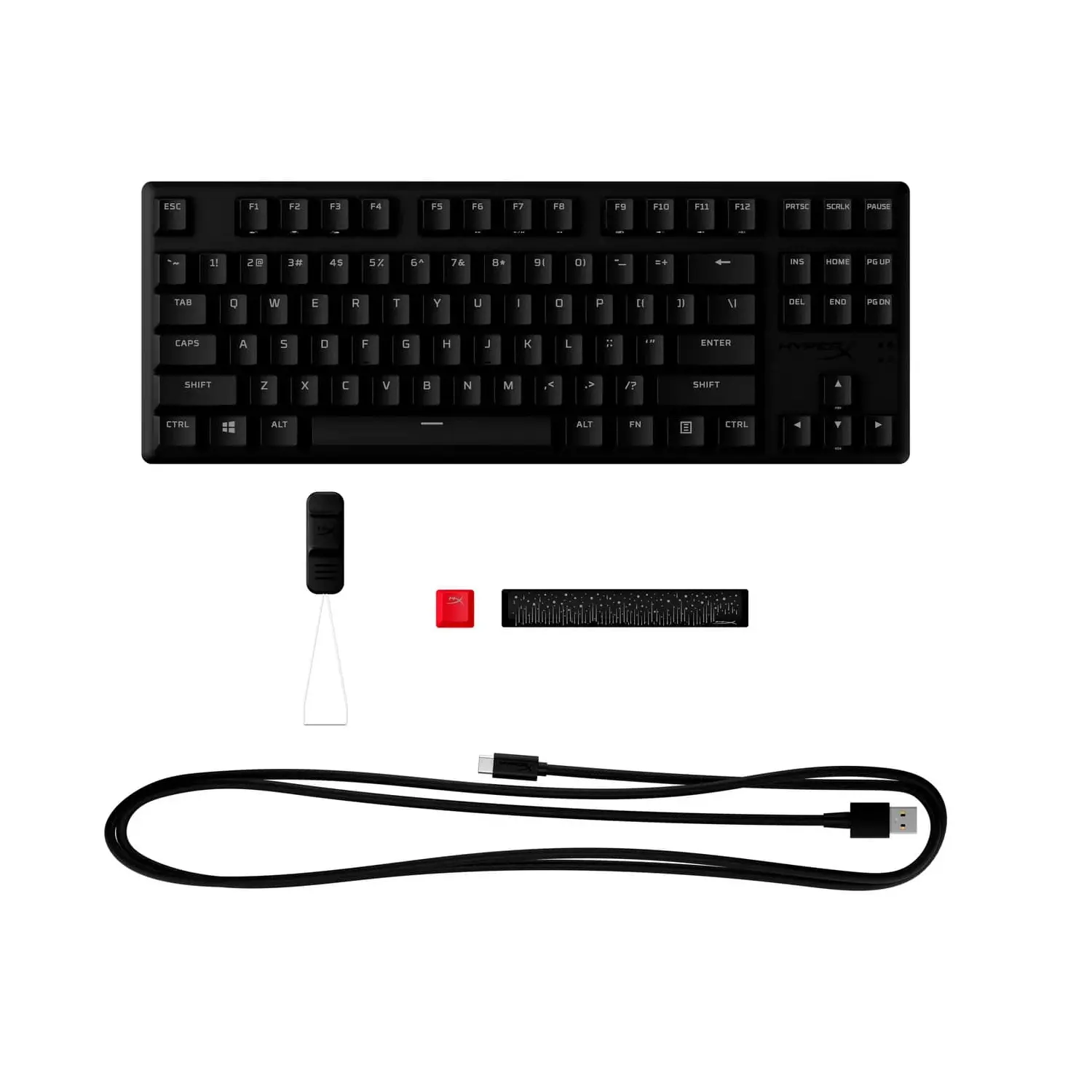 HyperX Alloy Origins Core PBT HX Red Mechanical Gaming Keyboard - Black - Image 6