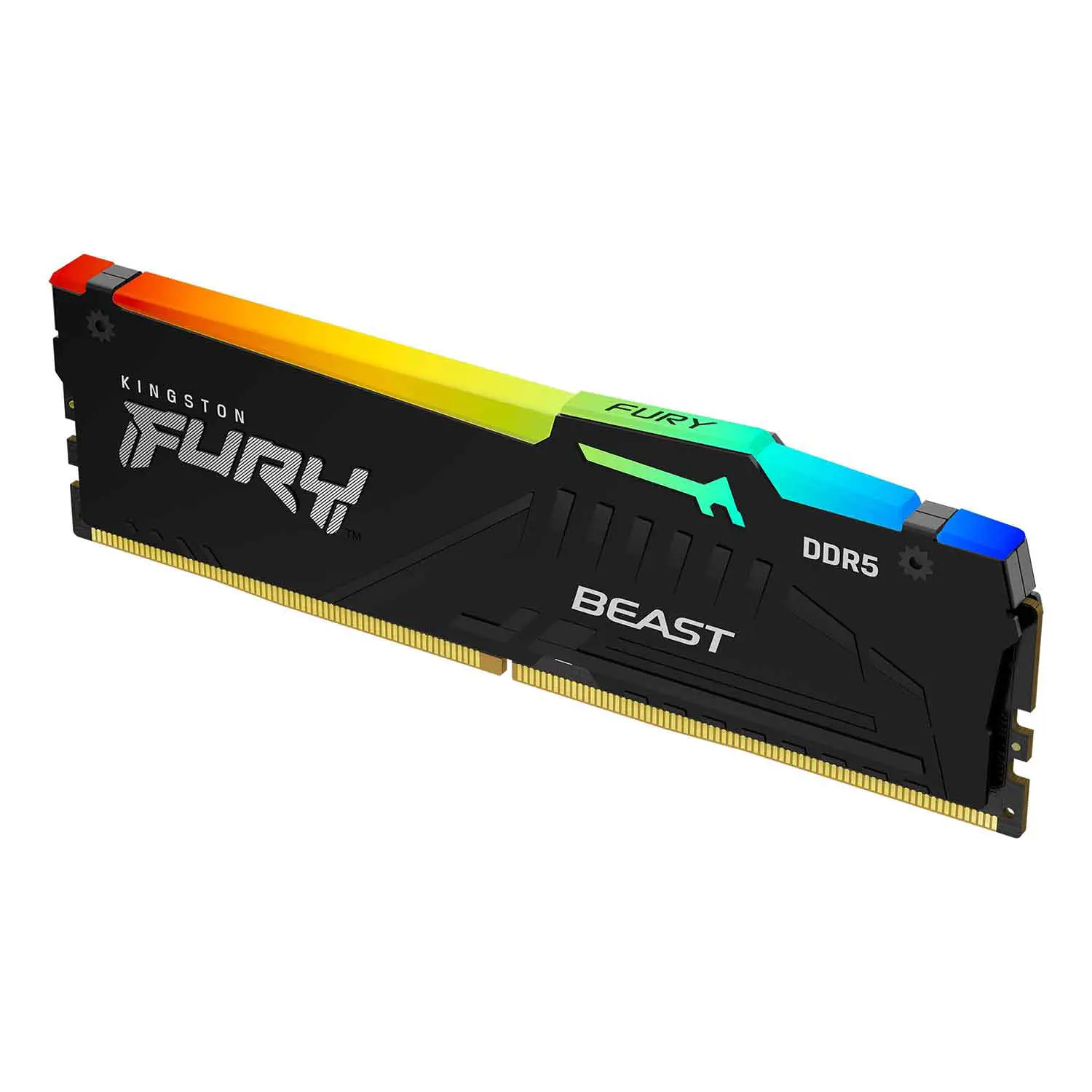 Kingston Fury Beast RGB 16GB 1x16GB 6000MHz DDR5 RAM with AMD EXPO Black