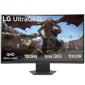 LG 32GS60QC-B 31.5 Inch QHD LCD Curved Gaming Monitor-1