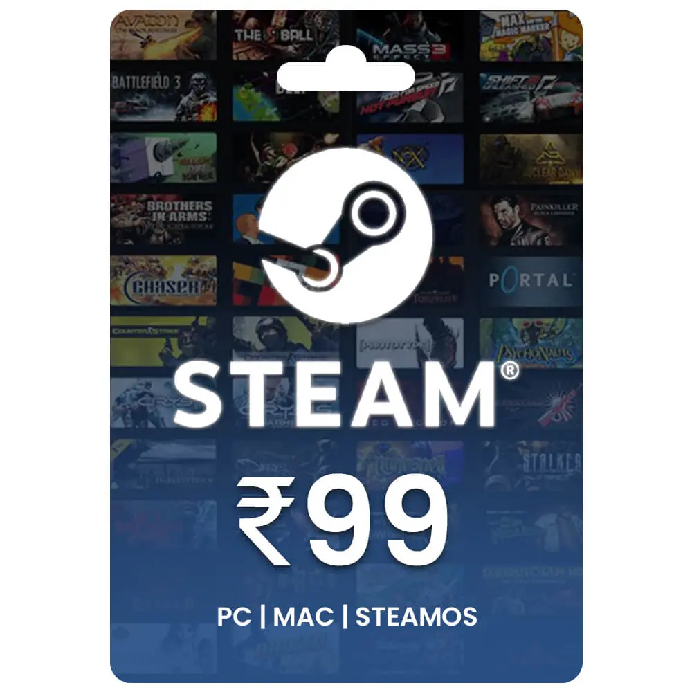 Steam Gift Card Rs 99