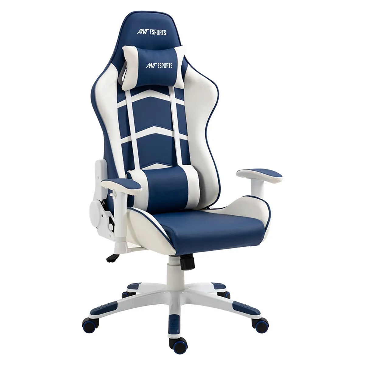 Ant Esports Ergonomic 9077 Gaming Chair - White & Blue-2