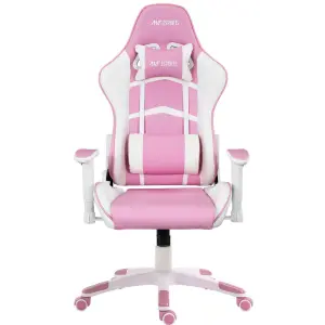 Ant Esports Ergonomic 9077 Gaming Chair - White & Pink -1