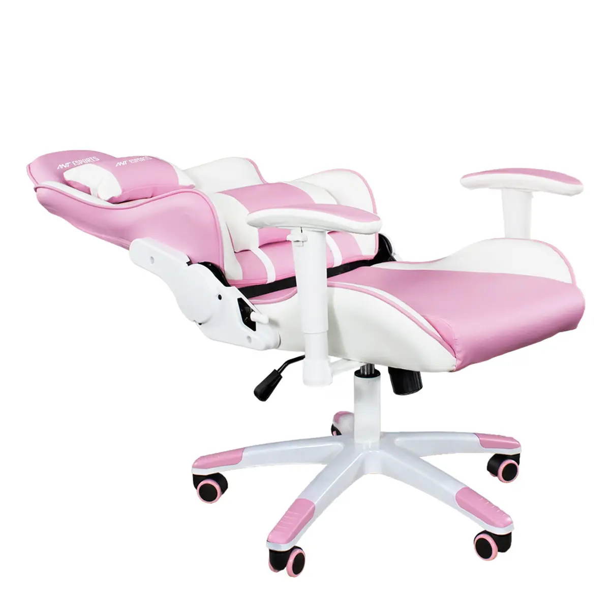 Ant Esports Ergonomic 9077 Gaming Chair - White & Pink -4