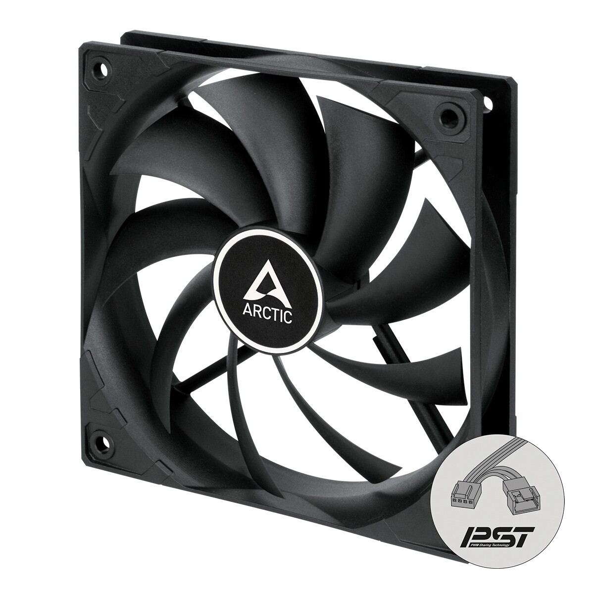 Arctic F12 PWM PST 120mm High Speed Fan – Black | Single Pack