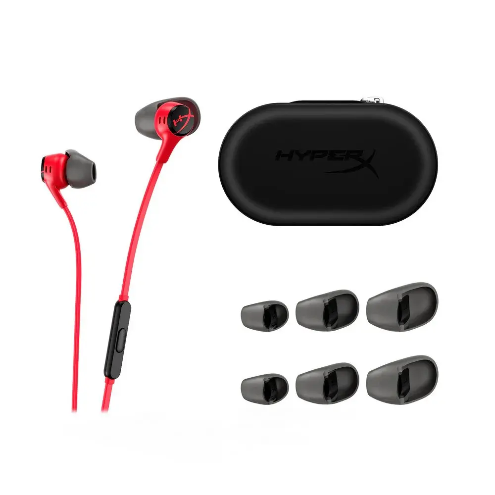 HyperX Cloud Earbuds II Gaming Earbuds - Red-4