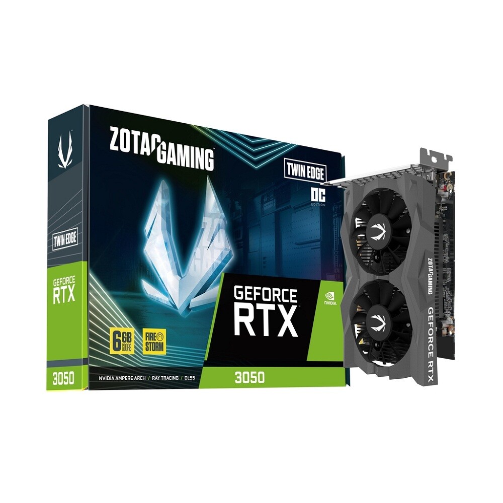 Zotac Gaming GeForce RTX 3050 Twin Edge OC 6GB GDDR6 Graphics Card