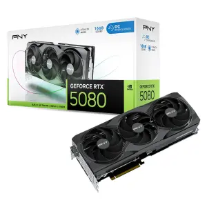 PNY NVIDIA GeForce RTX 5080 OC 16GB GDDR7 Graphics Card