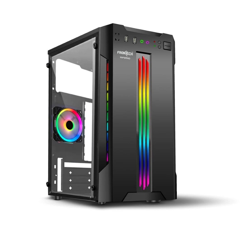 Frontech FT-4346 RGB Gaming Cabinet – Black