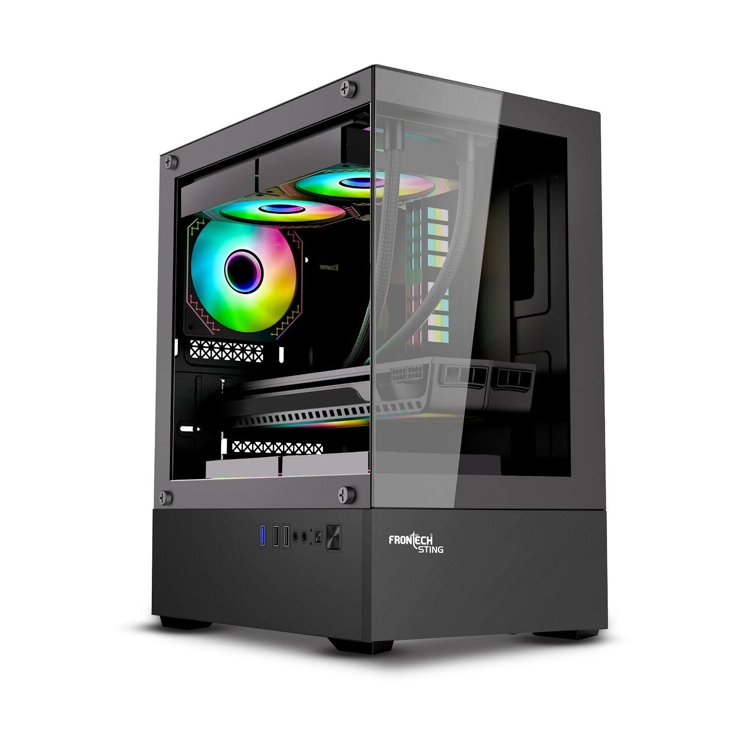 Frontech FT-4348 Gaming Cabinet – Black