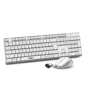 Frontech KB-0031 Wireless Keyboard Mouse Combo - White-1