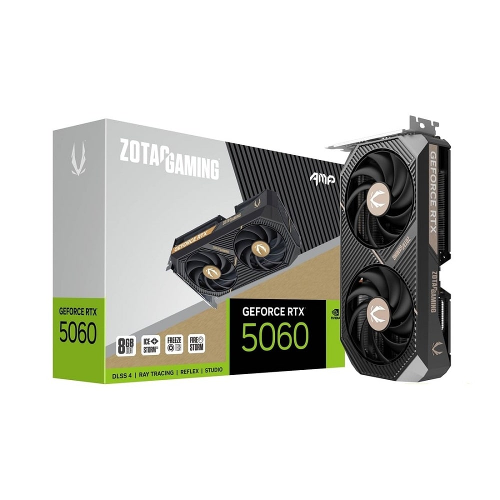 Zotac Gaming NVIDIA GeForce RTX 5060 AMP 8GB GDDR7 Graphics Card