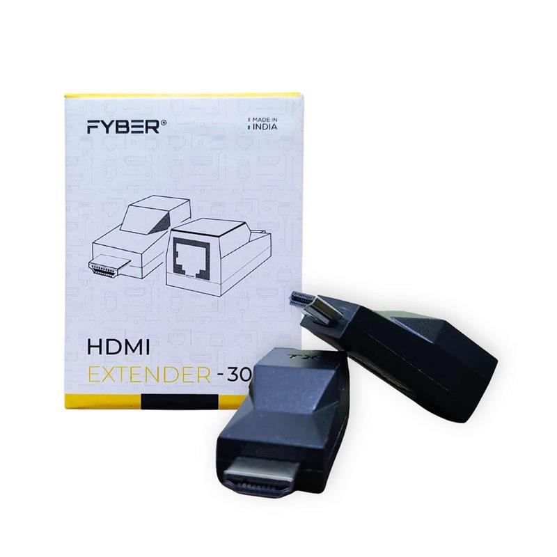 FYBER FY HE30MP High Speed HDMI Extender Black 1 | Krgkart.com FYBER FY-HE30MP High Speed HDMI Extender - Black-1