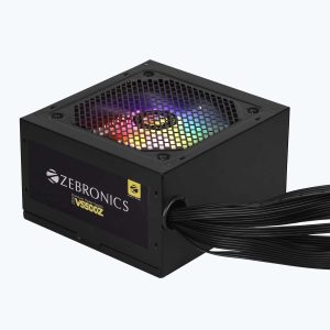 Zebronics ZEB VS500Z 500 Watt Non Modular RGB SMPS Black