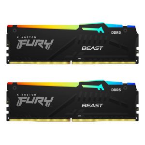 Kingston Fury Beast RGB 64GB 2x32GB 6000MHz DDR5 RAM Black