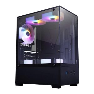 Zebronics ZEB-ICEBERG Mid Tower Gaming Cabinet - Black-1