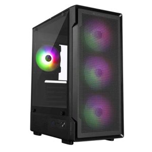Zebronics ZEB-STEALTH Mini Tower Gaming Cabinet - Black-1